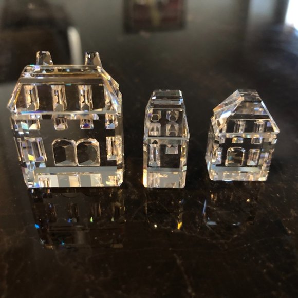 Swarovski | Accents | Swarovski Vintage Crystal Houses Silver